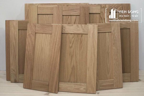 tủ bếp gỗ sồi hiện đại