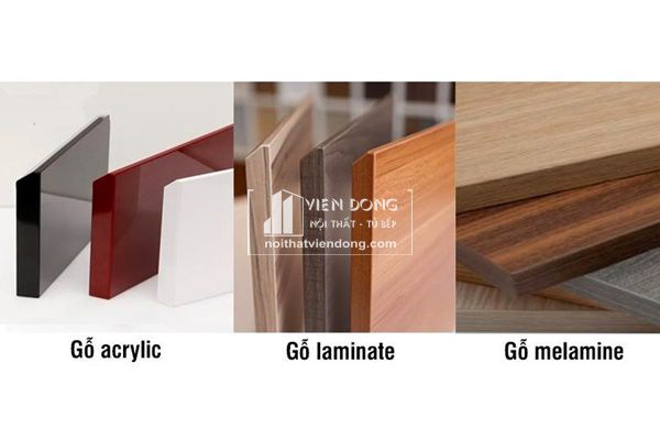 tủ bếp gỗ công nghiệp Acrylic